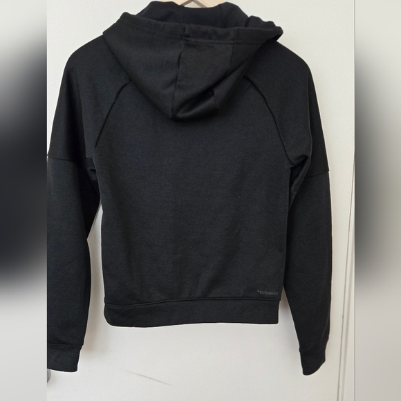 adidas Womens Athletics Team Issue Fleece Logo Pull Over Hoody Black NWOT - Picture 3 of 6